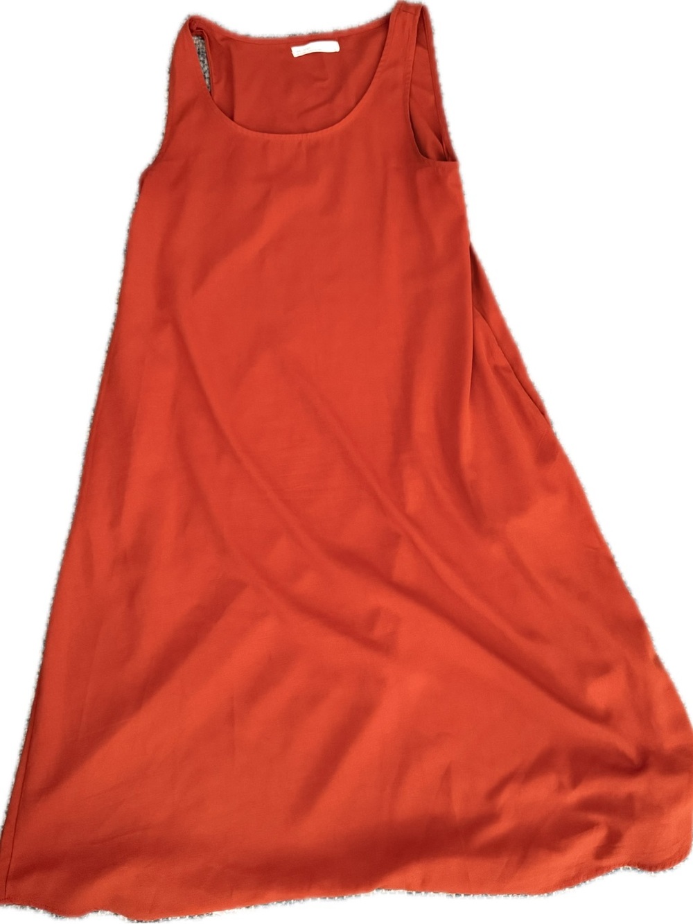 OAK + FORT Sleeveless Dress in Burnt Orange, size SM